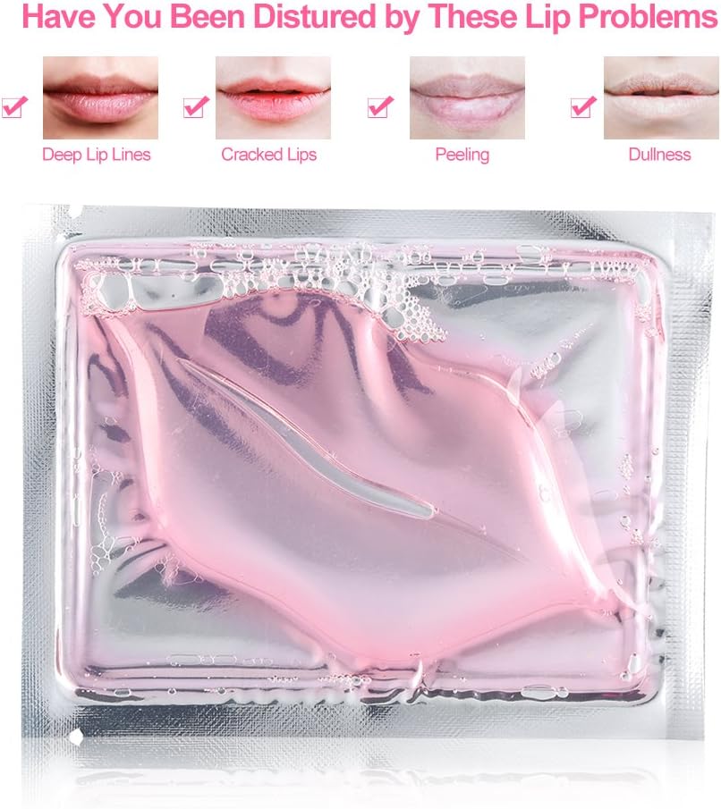 15 pcs Lip Mask, Pink Crystal Collagen Beauty Exfoliating Moisturizing Anti-crack Skin Care Product, Lip Care Beauty Care - Image 4