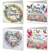Focart DIY Diamond Painting Greeting Card Kit - 6 Cards With Envelopes - View #10