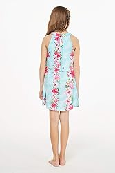 Matching Hawaiian Luau Mother Daughter Halter Dress