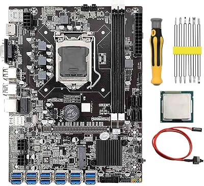 Vklopdsh B75 BTC Mining Motherboard LGA1155 DDR3 12 PCIE G530/G630 CPU Kit