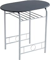 mcc direct Dining Table and Chairs Set Metal Wood Effect Barley Black view 4