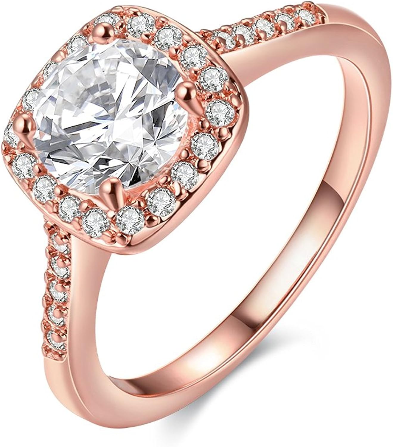 Vanjo CZ Crystal Engagement Ring Best Promise Ring Eternal