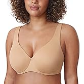 DELIMIRA Minimizer Bras for Women Full Coverage Plus Size Underwire Unlined Supportive Seamless Bra