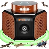FineFix 360 Plug in Mouse Deterrent Ultrasonic Pest Repeller 4-Modes Best Thing to get rid of mice Repellent Indoor Mouseblocker for House Attic Garage Warehouse Rvs repelente ultrasonico de plagas