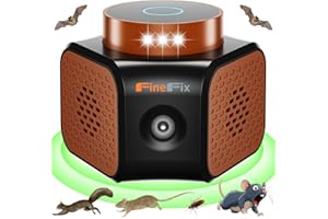 FineFix 360 Plug in Mouse Deterrent Ultrasonic Pest Repeller 4-Modes Best Thing to get rid of mice Repellent Indoor Mouseblocker for House Attic Garage Warehouse Rvs repelente ultrasonico de plagas