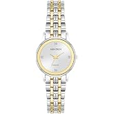 Armitron Women's Crystal Bracelet Watch – Rose Gold & Silver Tone, Water Resistant To 165ft