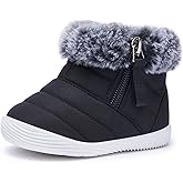 BMCiTYBM Baby Boy Girl Snow Boots Waterproof Winter Warm Booties Nonslip Lightweight Outdoor Shoes for First Walkers 6 9 12 18 24 Months(Infant/Toddler)