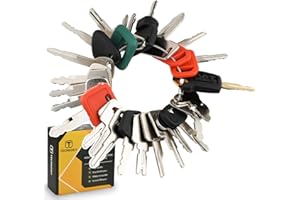 TECREDDY 25 Heavy Equipment Keys, Master Key Set for Cat Caterpillar John Deere Case Bobcat JLG JCB Volvo Hyster Ford New Holland Yanmar Takeuchi Kubota Komatsu Construction Heavy Equipment Machine