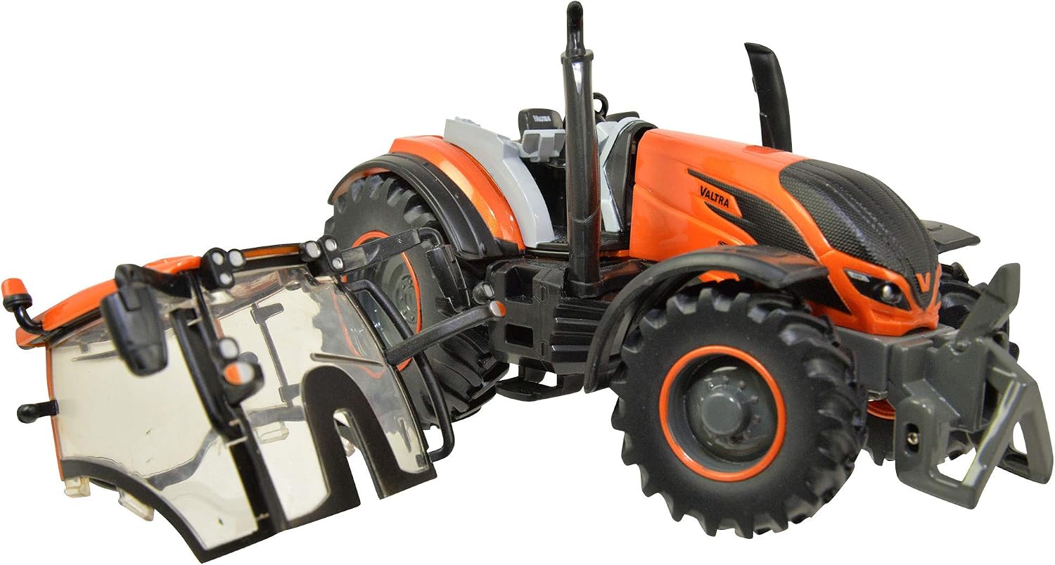 Britains 1:32 Metallic Orange Valtra T254 Collectable Tractor for Farm Set Tractor Toys Compatible with 1:32 Scale Farm Animals and Toys - Image 5