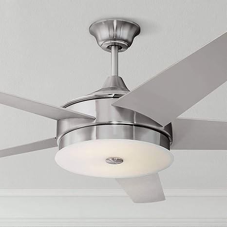 60 Edge Modern Ceiling Fan With Light Led Dimmable Remote Control