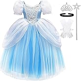 TYHTYM Princess Cosplay Costume Girls Dress Up Fancy Gown Toddler Holiday Birthday Party