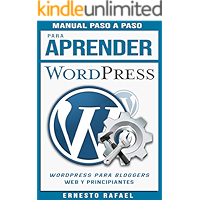 Manual para aprender Wordpress paso a paso: Guía Rápida (Spanish Edition) book cover