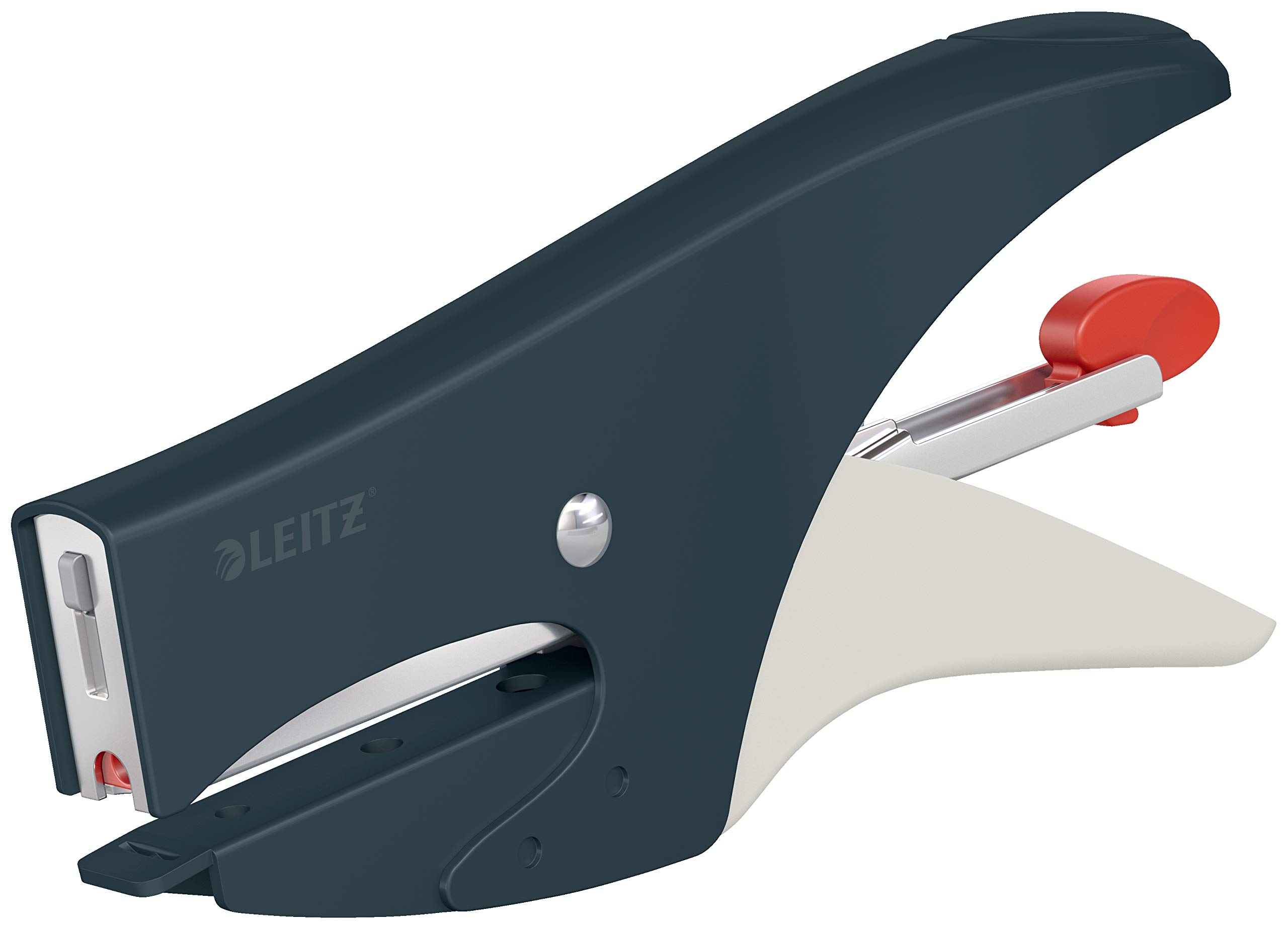 Leitz Stapling Pliers, 15 Sheet Capacity, Back Loading, Including P1 (No. 8) Staple, Velvet Grey, 56440089