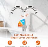 GRIFEMA Basin Mixer Tap 360° Swivel Stainless Steel Brushed Chrome G1002A view 3