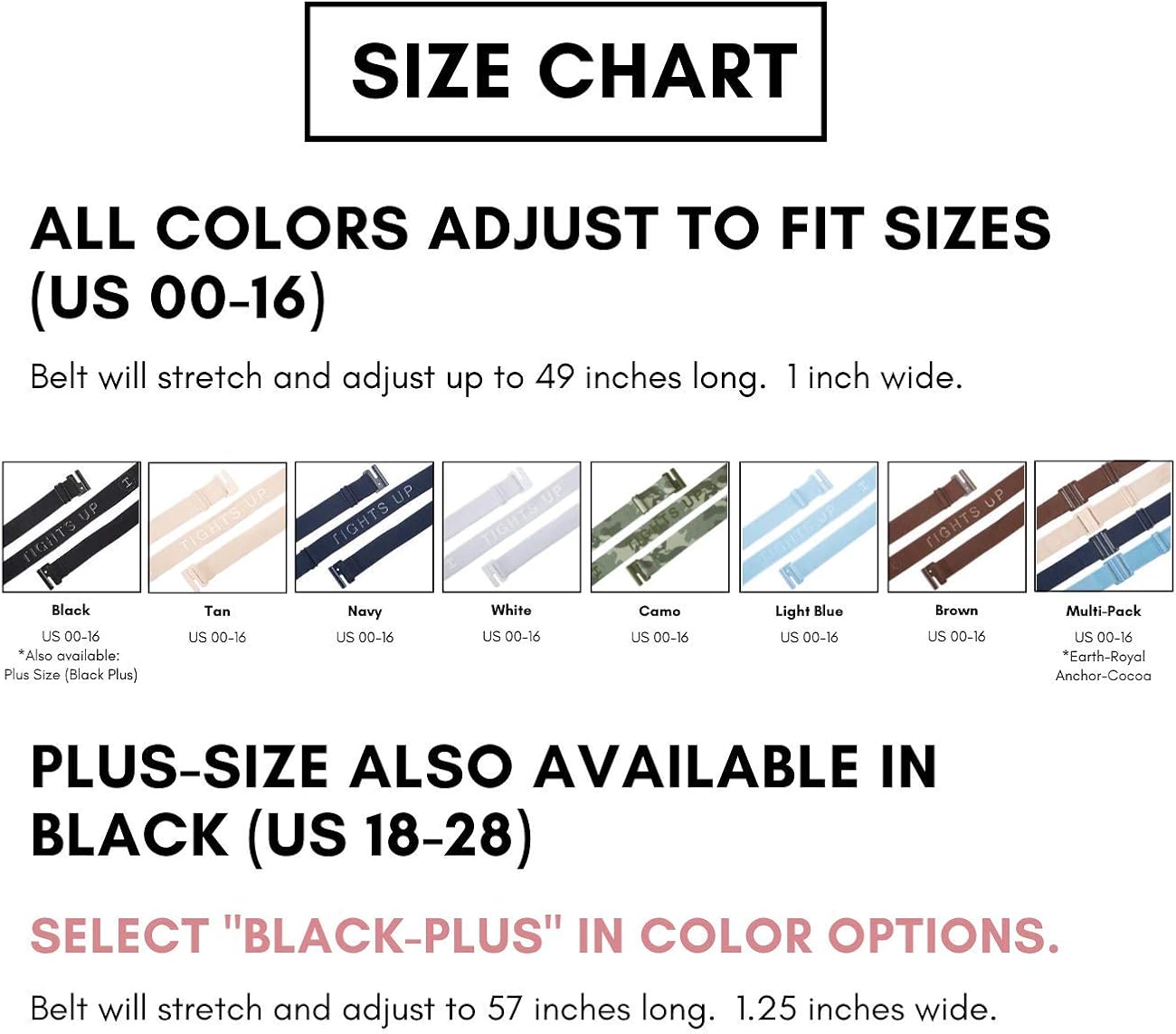 Adjustable elastic belt - Belts for Women, Non-Slip Waist Belt - No Show Flat Buckle Womens Belt - Black at  Women’s Clothing store