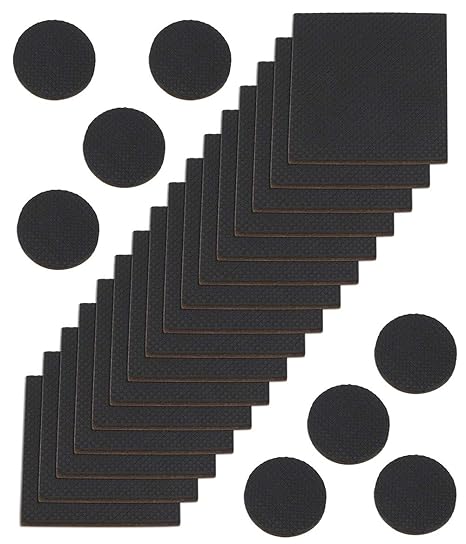 Penta Angel Non Slip Furniture Pads 24 Pcs Furniture Grippers Rubber Feet Self Adhesive Felt Pad Non Skid Chair Legs Stoppers Hardwood Floor