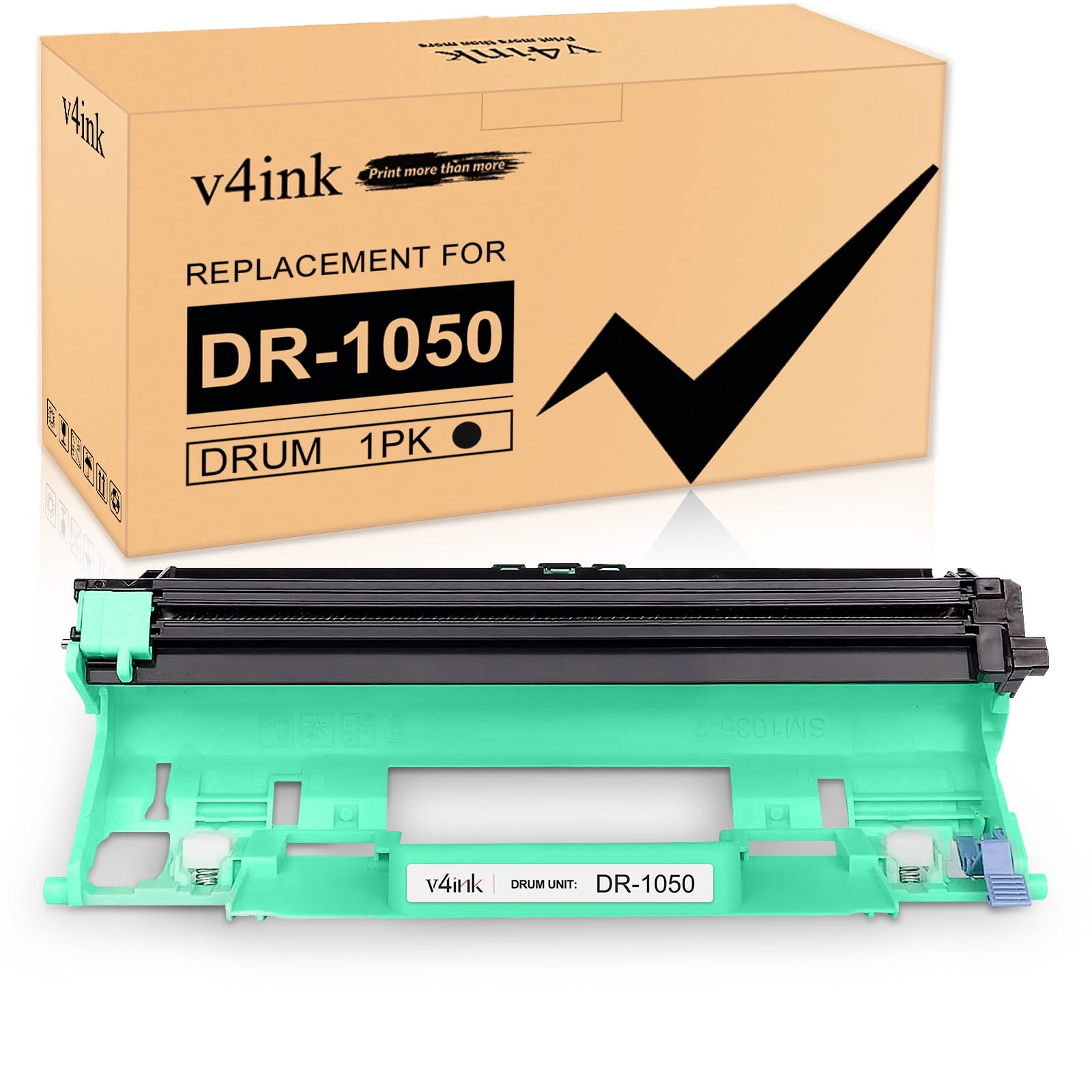 v4ink DR-1050 Drum Unit Compatible for Brother DR1050 for HL-1110 HL-1112 HL-1210W HL-1212W DCP-1510 DCP-1512 DCP-1610W DCP-1612W MFC-1810 MFC-1910W 1-Pack