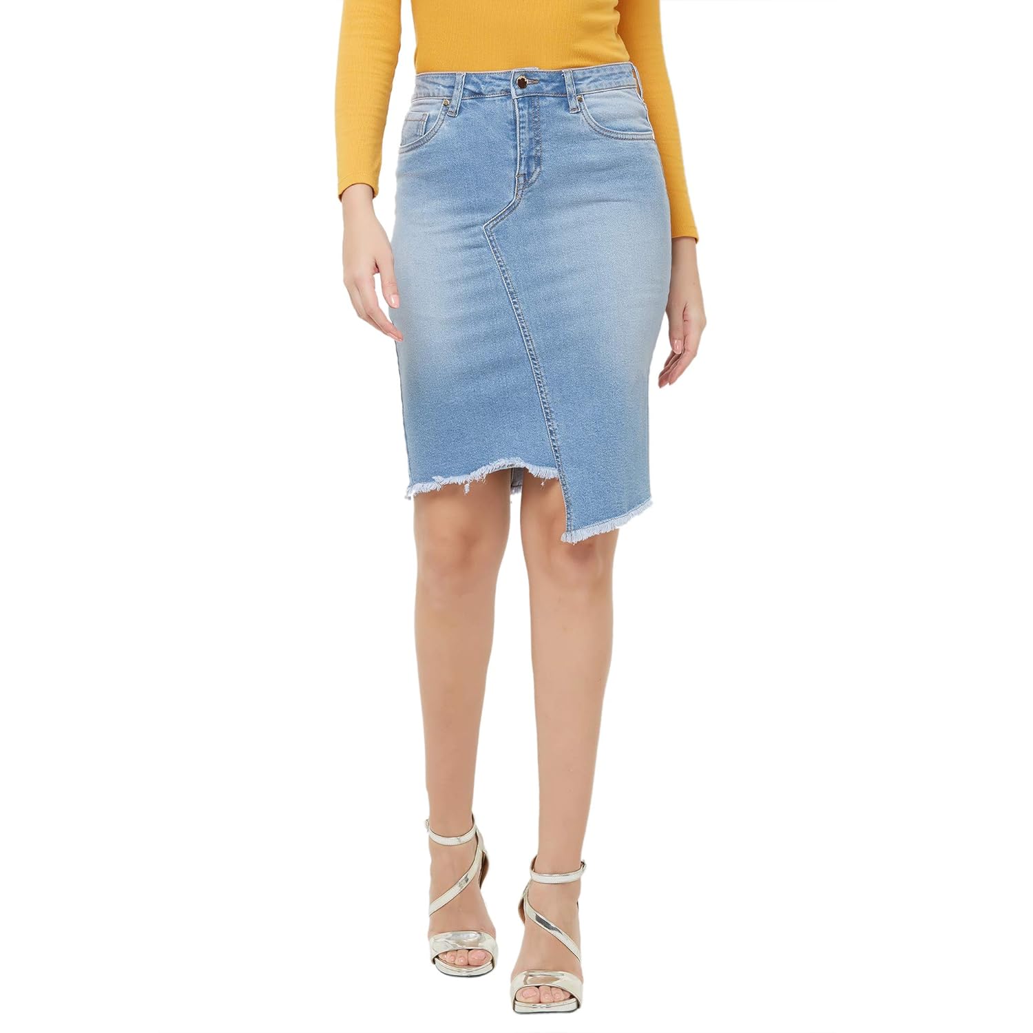 bebe denim skirt