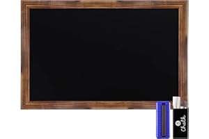 HBCY Creations Rustic Magnetic Wall Chalkboards (Torched Brown, 24 x 36 Inch)