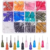 BENECREAT 144PCS 0.5 Inch 12 Different Gauge Blunt Tip Syringe Needles Dispensing Needle with Lure Lock for Refilling Liquid Inks and Syringes, Crafts Supplies