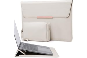 HYZUO 15 Inch Laptop Sleeve Case with Stand Feature for MacBook Air 15 M4 A3241 M3 A3114 M2 A2941 2026-2023, MacBook Pro 15, 