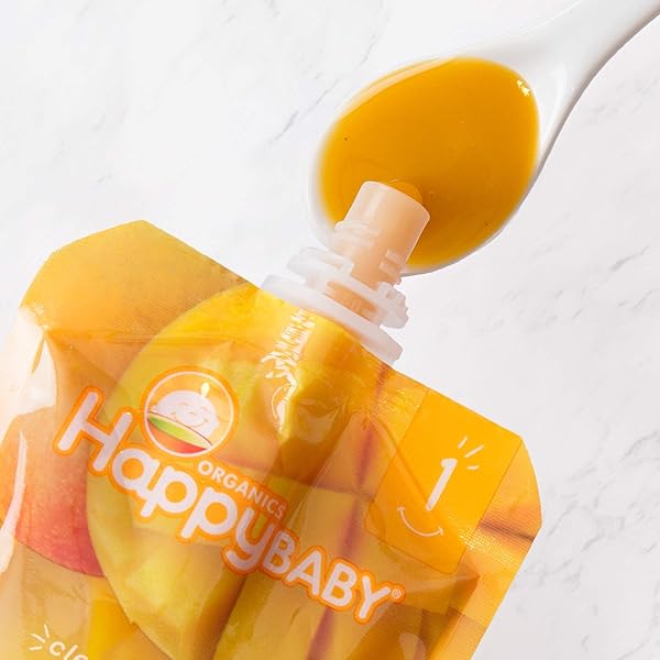 HAPPY BABY CLEARLY CRAFTED STAGE 2 MEALS ORGANIC BABY FOOD, APPLES, KALE AND AVOCADOS, 3.5 OUNCE