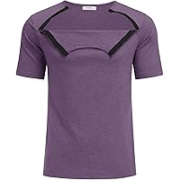 Amazon.com: Deyeek Shoulder Surgery Shirts for Men Chemo Port