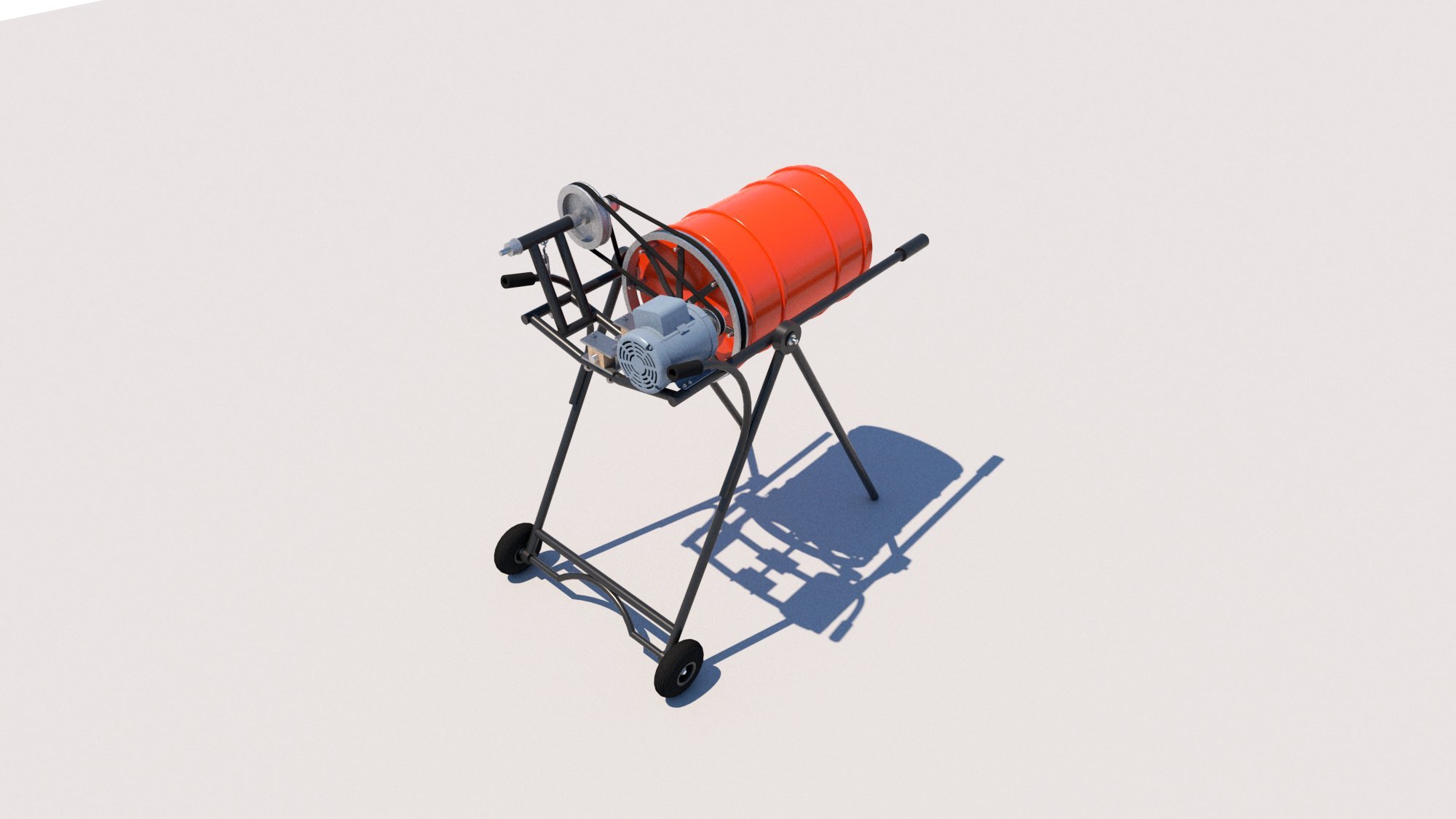 Cement Mixer Plans DIY Electric Concrete Mixing Machine Portable Build Your Own Buy Online in