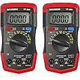2 Packs Digital Multimeter Electric Tester, INFURIDER YF-36K Auto-Ranging Ammeter Ohmmeter, 4000 Counts Voltage Tester Measures Voltage,Current,Ohm,Cap,Temp and Diode for Electrical DMM