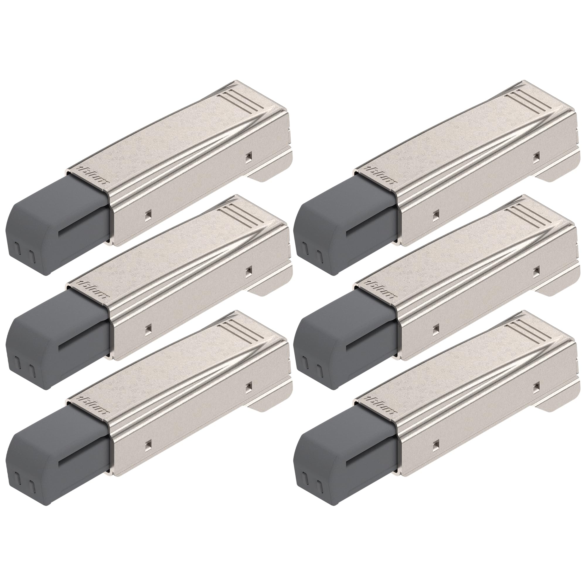 Blum 973A0500.01x6 973A Blumotion Straight Arm Full Overlay Hinge for Doors, Nickel Finish (Pack of 6)