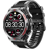 kkloffv Smart Watch with Phone Function, Make/Answer Call AI Voice Control, Smartwatch with 28 Sport Modes Pedometer Fitness 