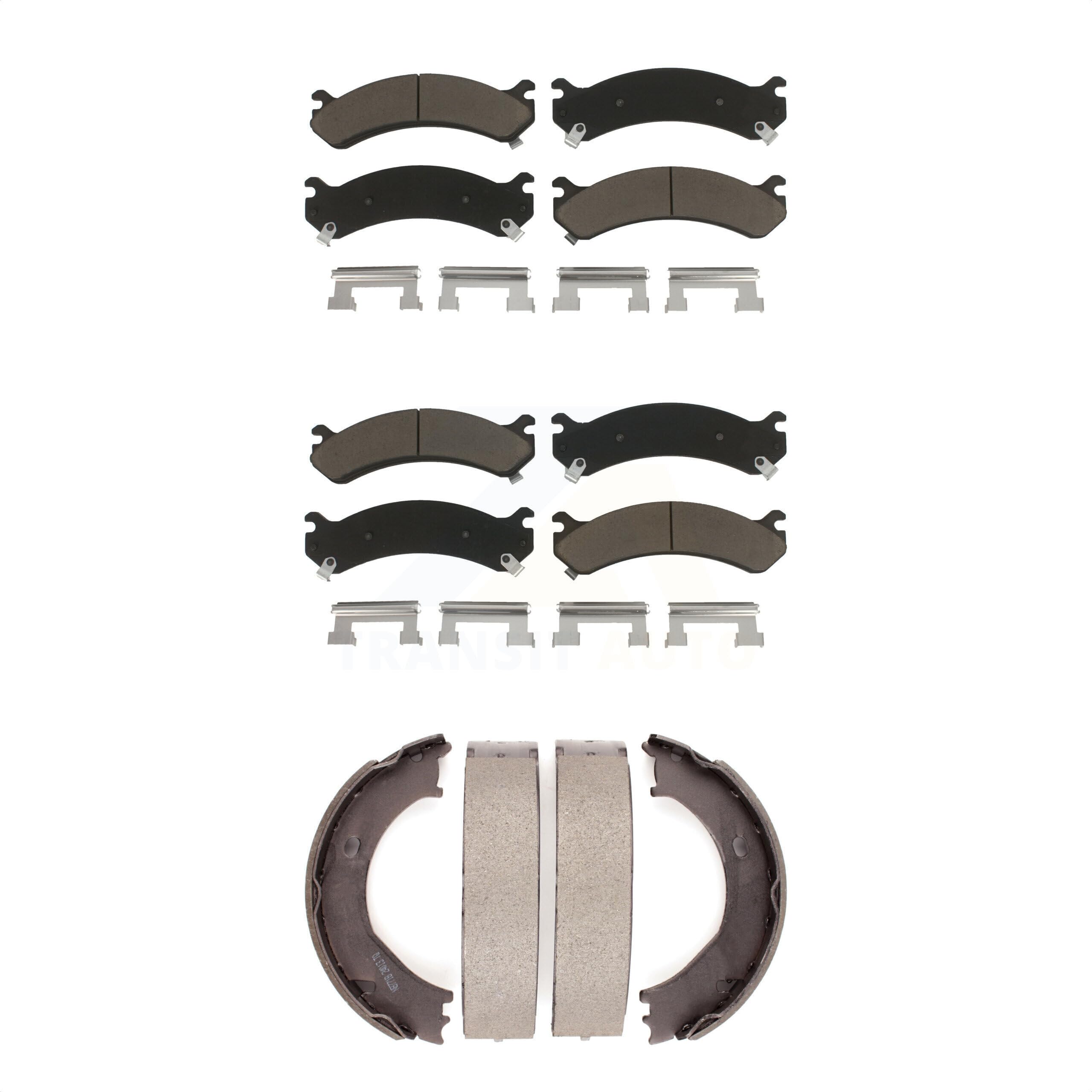 Transit Auto Front Rear Ceramic Brake Pads And