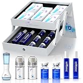 Micro-Infusion System for Face&amp;Neck- 0.25mm Facial Stamp with Hydrating Spray and Blue Copper Peptide for Anti-Wrinkle&amp;Firmer-looking,Easy 5-Minute At Home,Facial Kit for All Skin Types-3Month Supply