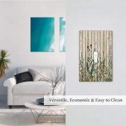 Vintage Wild Flowers Botanical Green Leaves Plants