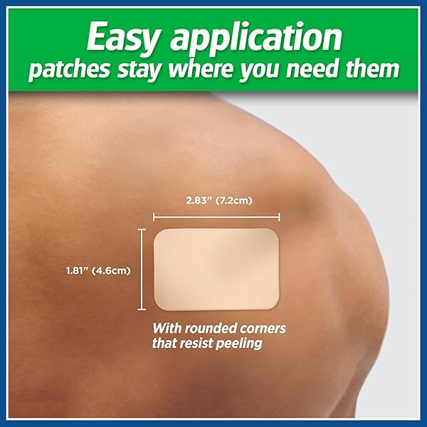SALONPAS PAIN RELIEVING PATCH FOR BACK, NECK, SHOULDER, KNEE PAIN AND MUSCLE SORENESS – 8 HOUR PAIN RELIEF – 60 COUNT