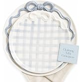 Mud Pie Ceramic Bow Nested Platter Set