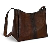 HESHE Genuine Leather Purses for Women Shoulder Handbags Crossbody Hobo Purses Buckets Satchel Bags Tote Work Top Handle Bag