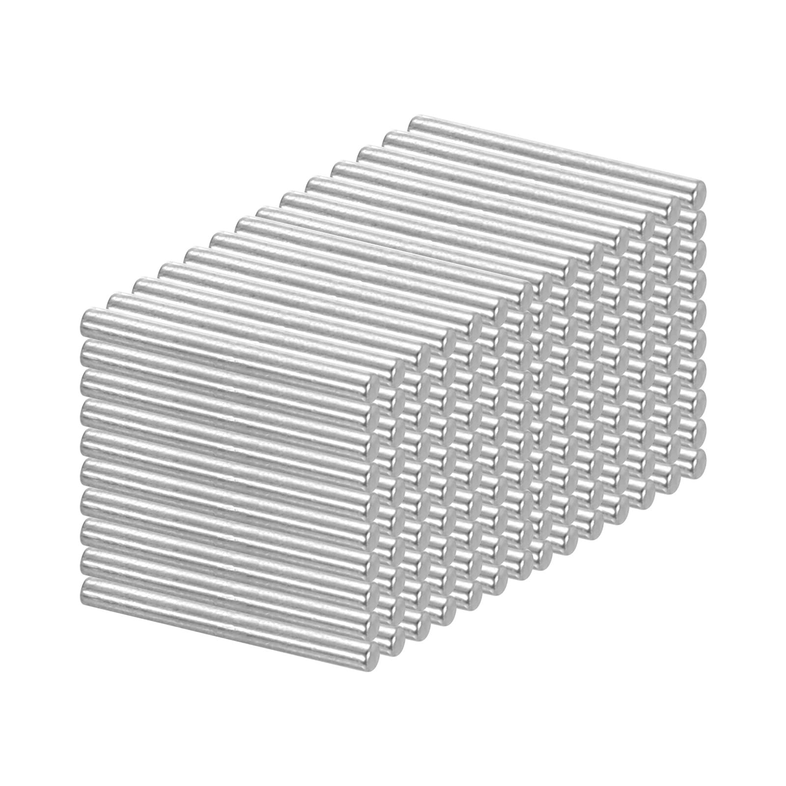 PATIKIL 304 Stainless Steel Dowel Pin 2x18 mm (5/64" Dia), 100 Pcs Hardened Metal Dowel Pins Bunk Bed Pegs Pin Replacement Hardware for Shelf Furniture Assembly DIY