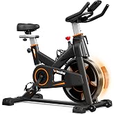Wenoker Magnetic Exercise Bike,Heavy Duty Flywheel Stationary Bike for Home | Load capacity up to 160 kg, for 143-192 cm, adjustable seat and handlebar, Bluetooth with KIN-OMAP &amp; Zw-ift
