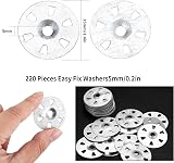 LJHOME 800Pcs Easy Fix Washers 35mm Galvanised Steel Tile Backer Board Fixings view 2