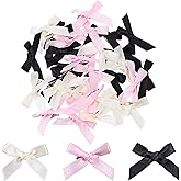 Didiseaon 30Pcs Mini Bow Hair Clips Small Satin Bowknot Barrettes for Women and Girls Lightweight Durable Hair Accessories for Everyday Wear and Special Occasions