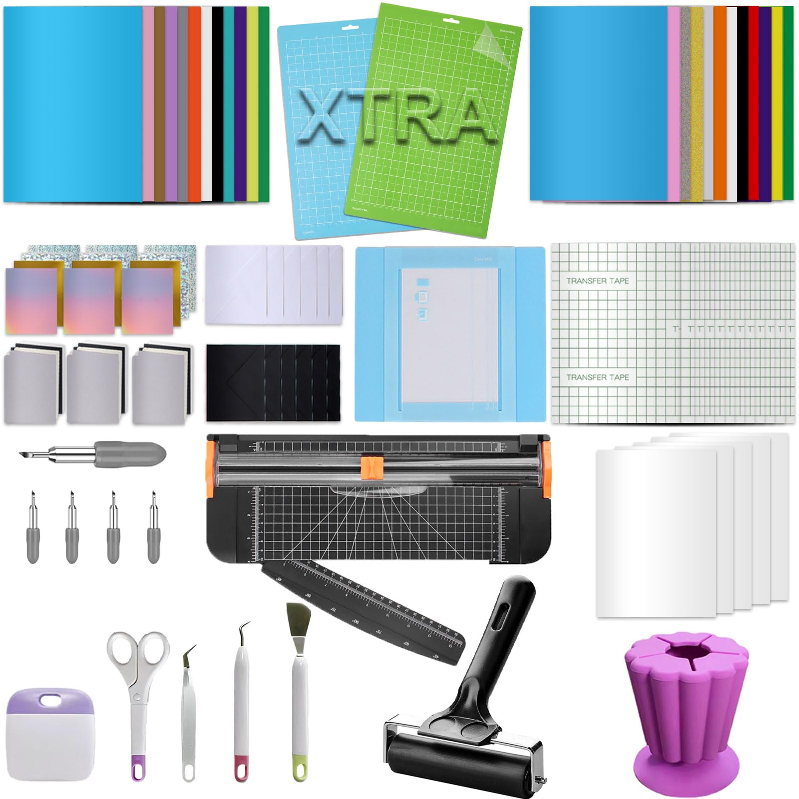 Photo 1 of LOPASA Starter Kit for Cricut Joy Xtra Machine, Extra Bundle for Beginners, 8.5 x 12 Xtra Size Accessories and Supplies for Newbies, All Essential Tools and Material(Complete Bundle)
