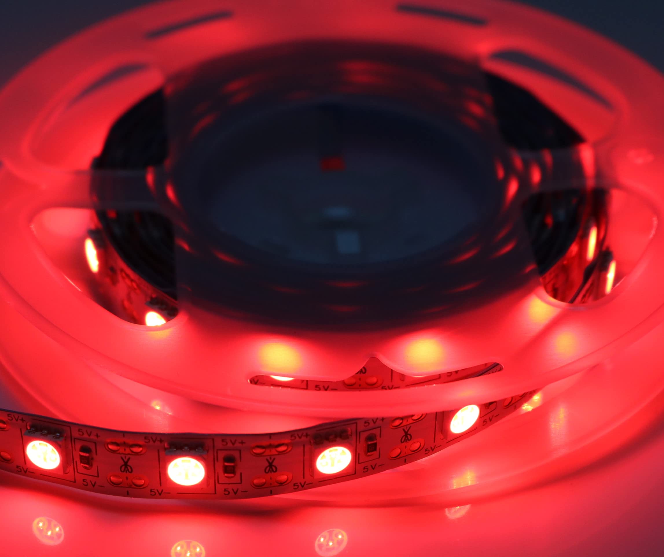 BUYERTIME 2M/6.56ft 120LEDs USB SMD5050 LED Strip Light 5V USB Powered Flexible LED Tape Lights for TV Backlight, Computer, Laptop, Room DIY Decoration (Red) — image 1