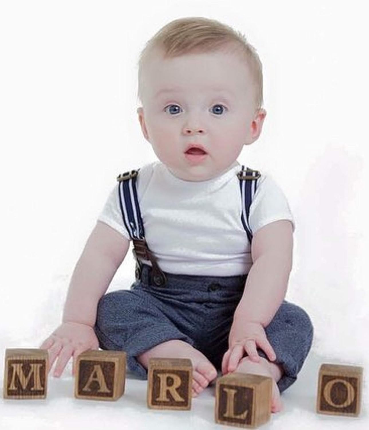 personalised baby letter blocks