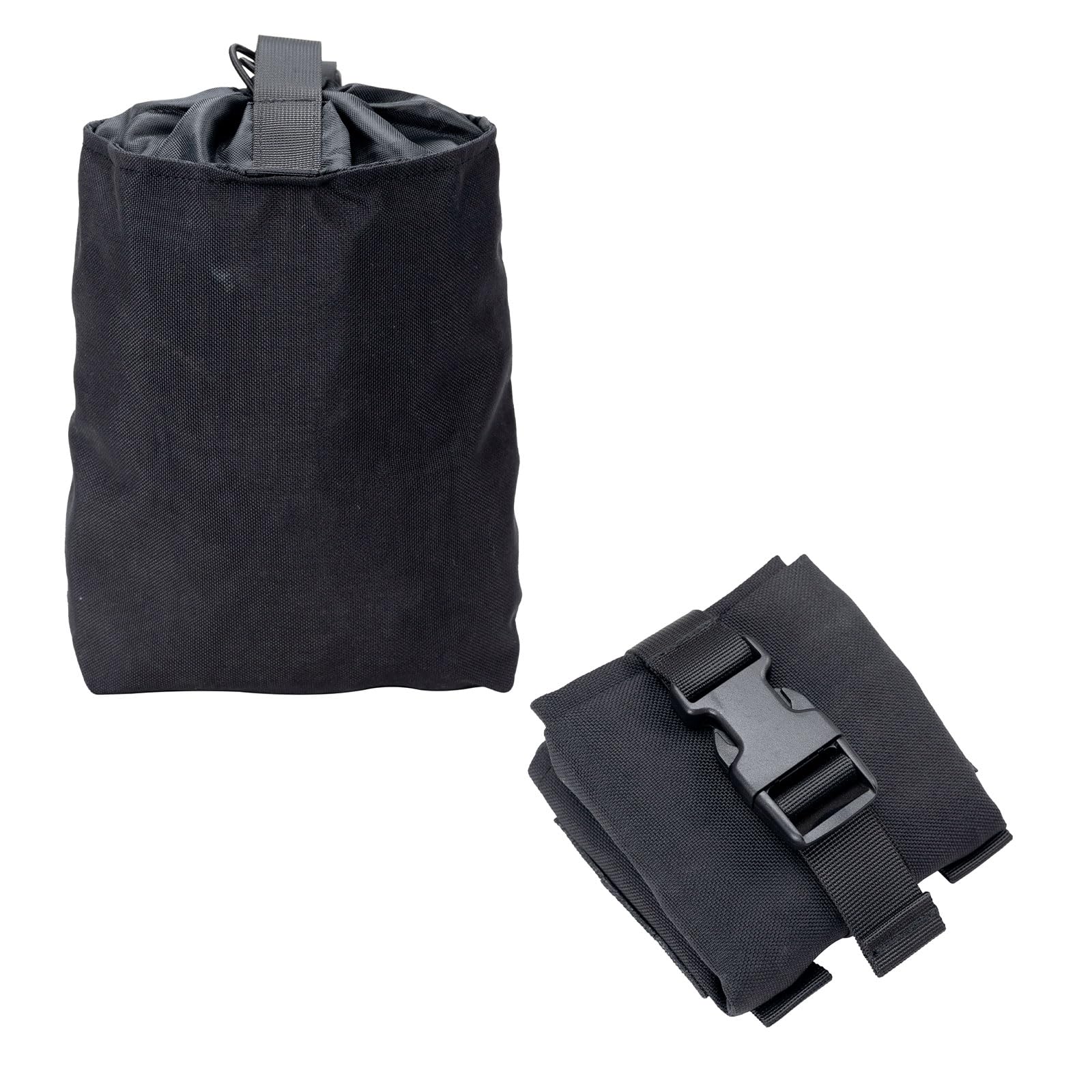 EXCELLENT ELITE SPANKER Outdoor Tactical Molle Dump Collapsible Pouch Drawstring Magazine Dump Pouch (BLK)