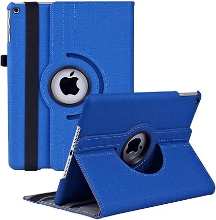 Amazon Ipad 第8世代 ケース Ipad 第7世代 ケース 19 Ipad 10 2 ケース 手帳型 360度回転スタンド オートスリープ機能 3段階調節可能 固定バンド 脱落防止 耐衝撃 耐久性 おしゃれデニム生地 ネイビー Jxcx タブレットケース 通販