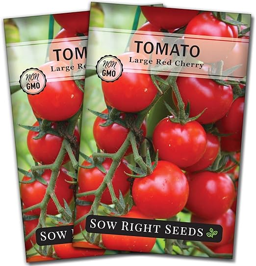 Sow Right Seeds Large Red Cherry Tomato Seed for