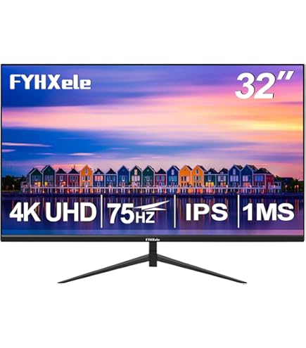 Amazon.com: FYHXele 4K 144Hz 32inch Gaming Monitor, IPS Fast