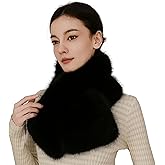 Roniky Faux Fur Scarf for Women - Ultra Soft Plush Winter Scarf, Fluffy Neck Wrap, Warm Accessory for Fall and Winter