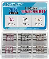 AUKENIEN BS1362 Fuses 3A 5A 13A Ceramic Tubes 45Pcs Mains UK Kit
